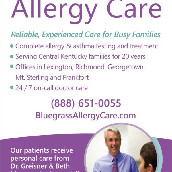 Bluegrass Allergy Care Magazine Ad