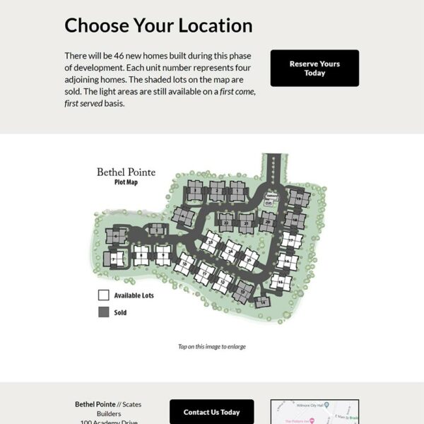 Model Home Web Page